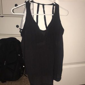Lululemon Black tank with bra attached